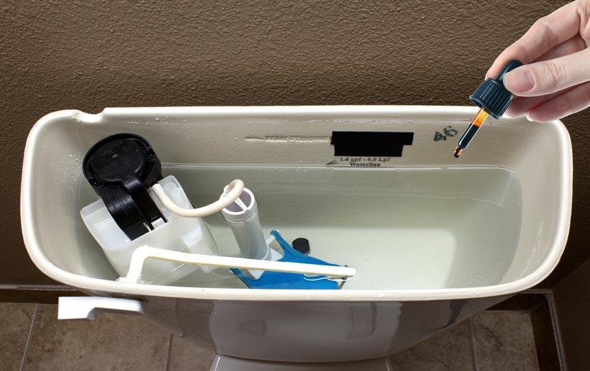 Apply food coloring for underfloor leak detection proplumber.uk